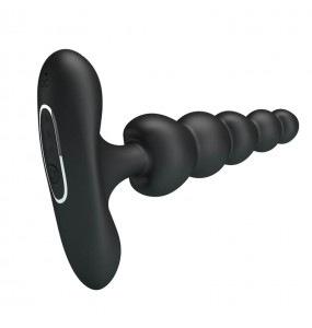 Pretty Love - Corban Vibrating Anal Bead Massager (Chargeable - Black)
